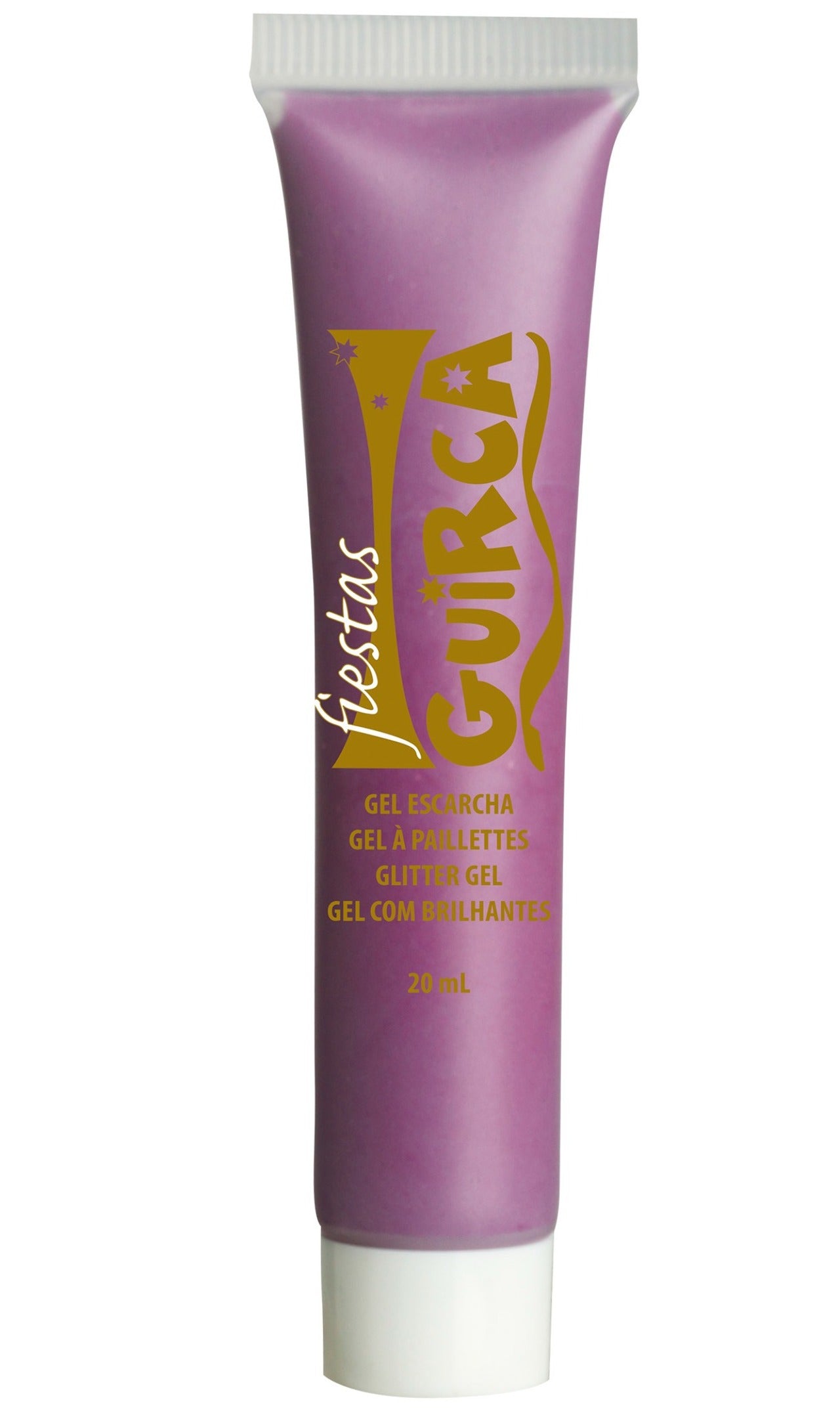 Glitter Gel lila Tube 20ml