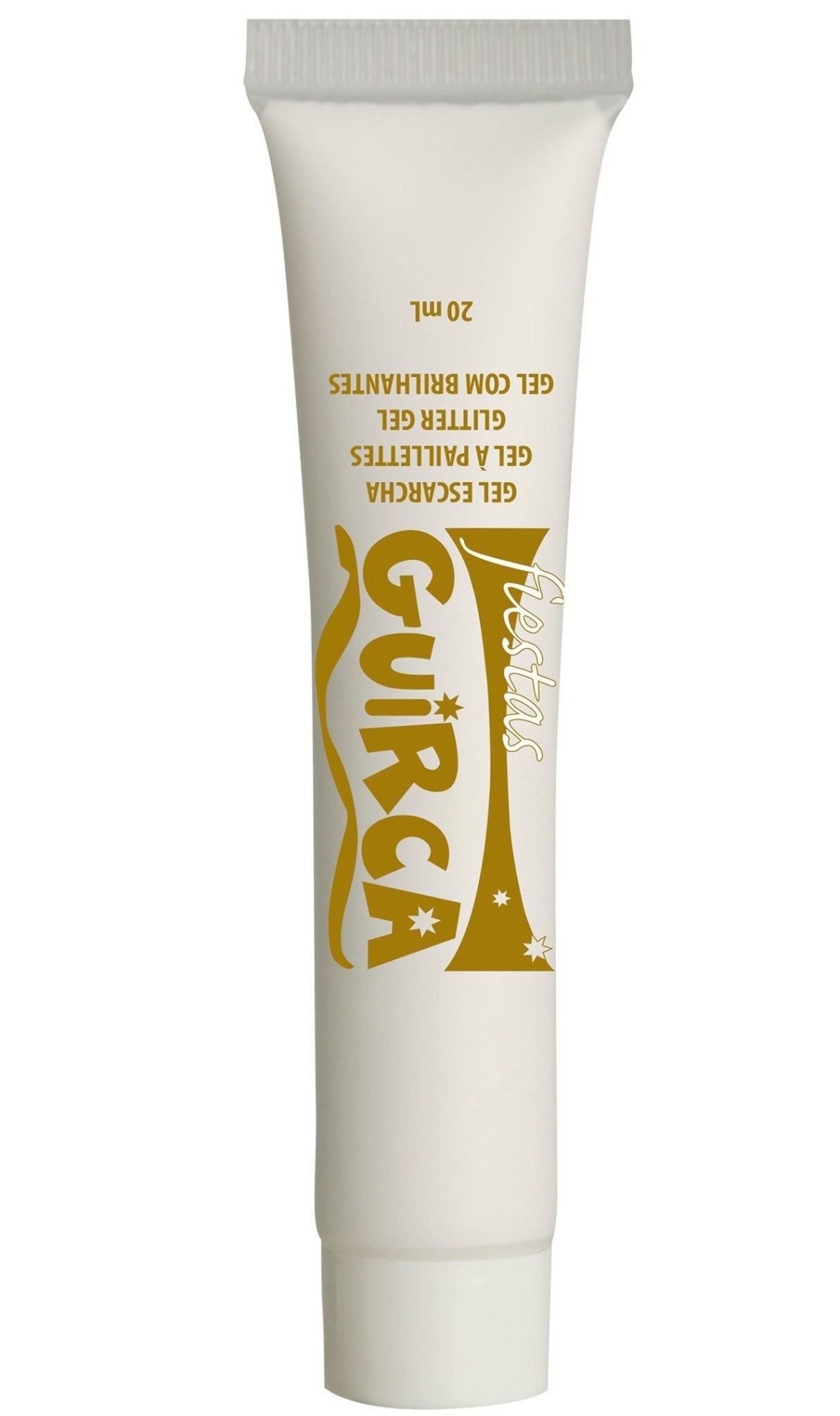 Glitter Gel weiß Tube 20ml