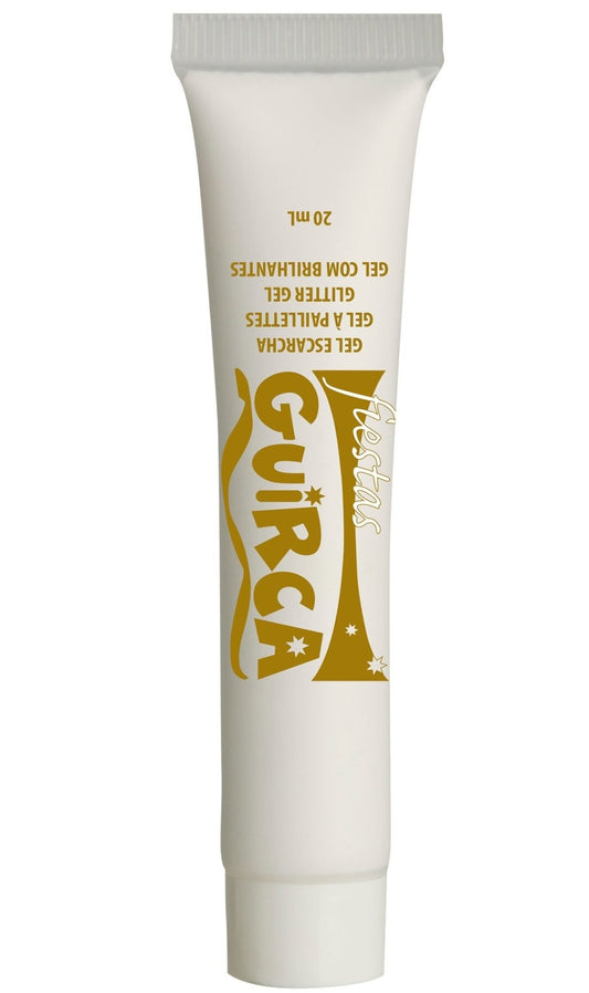 Glitter Gel weiß Tube 20ml