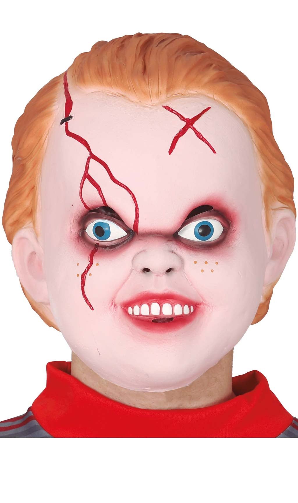Teufliche Puppe Maske aus Latex