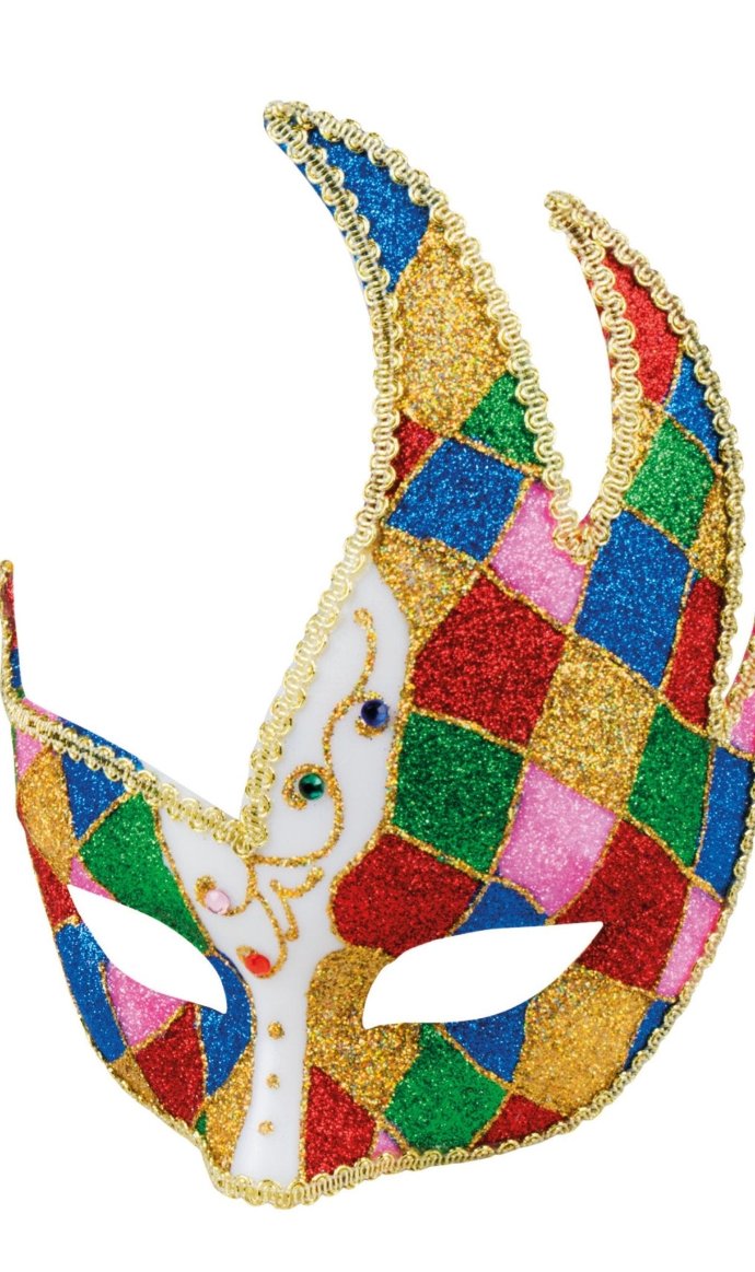 Venezianische Narr Maske bunt
