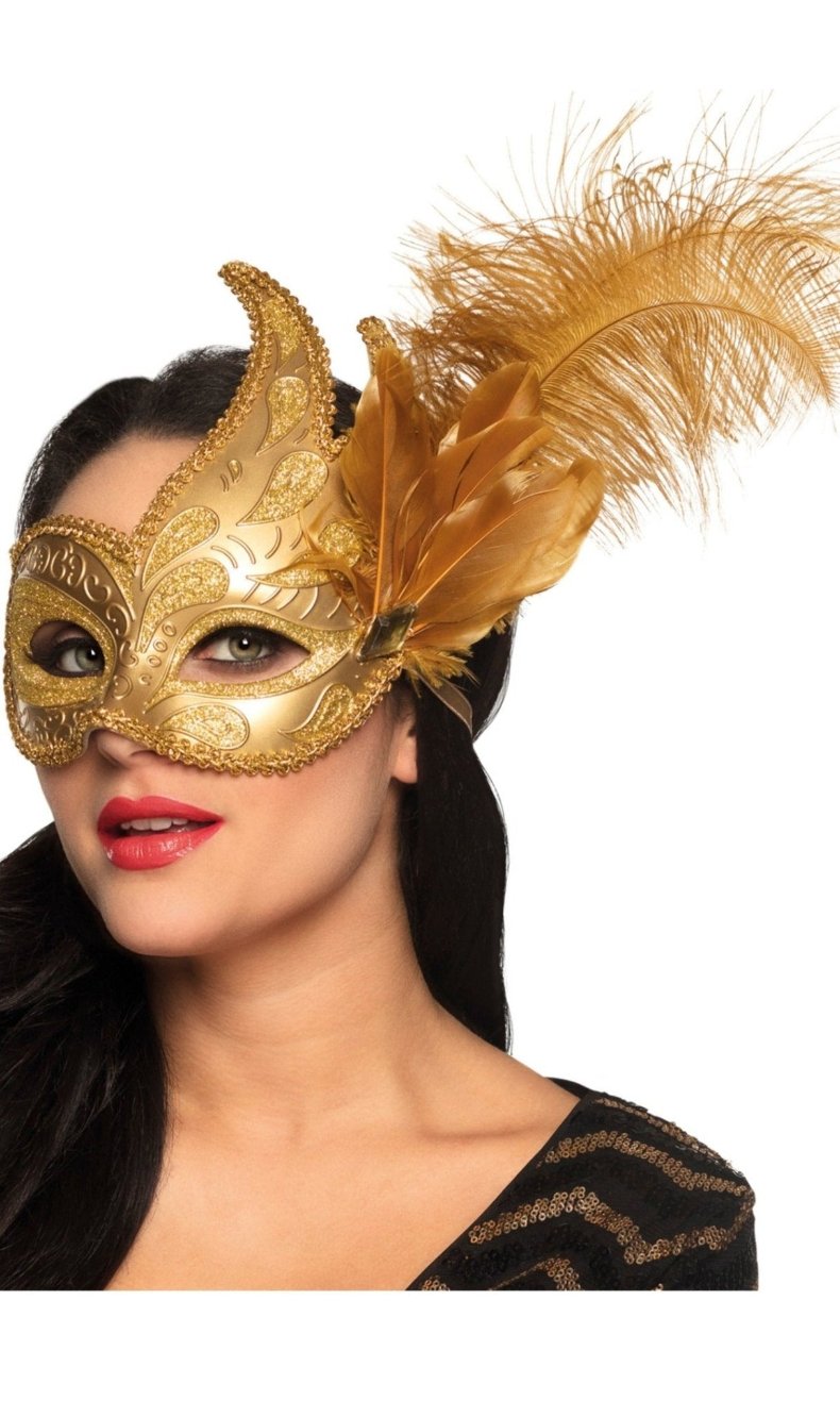 Venezianische Maske golden