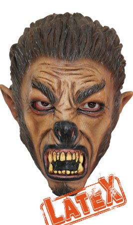 Werwolf-Maske aus Latex für Kinder