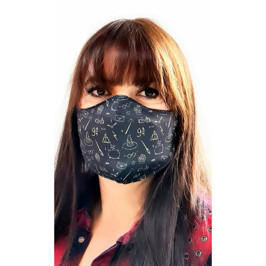 Mascarilla de Tela Harry Potter Negra adulto | Don Disfraz