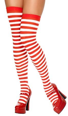 Gestreifte Strümpfe