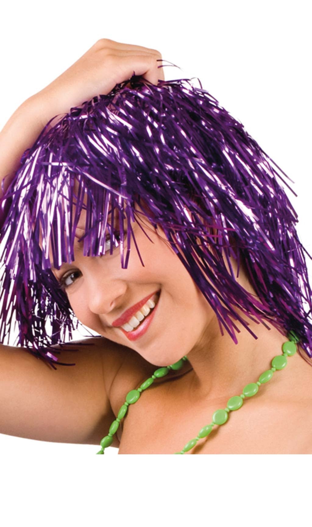 Farbige Perücke in Metallic