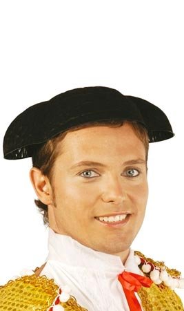 Stierkämpfer-Kappe aus Flockvelours