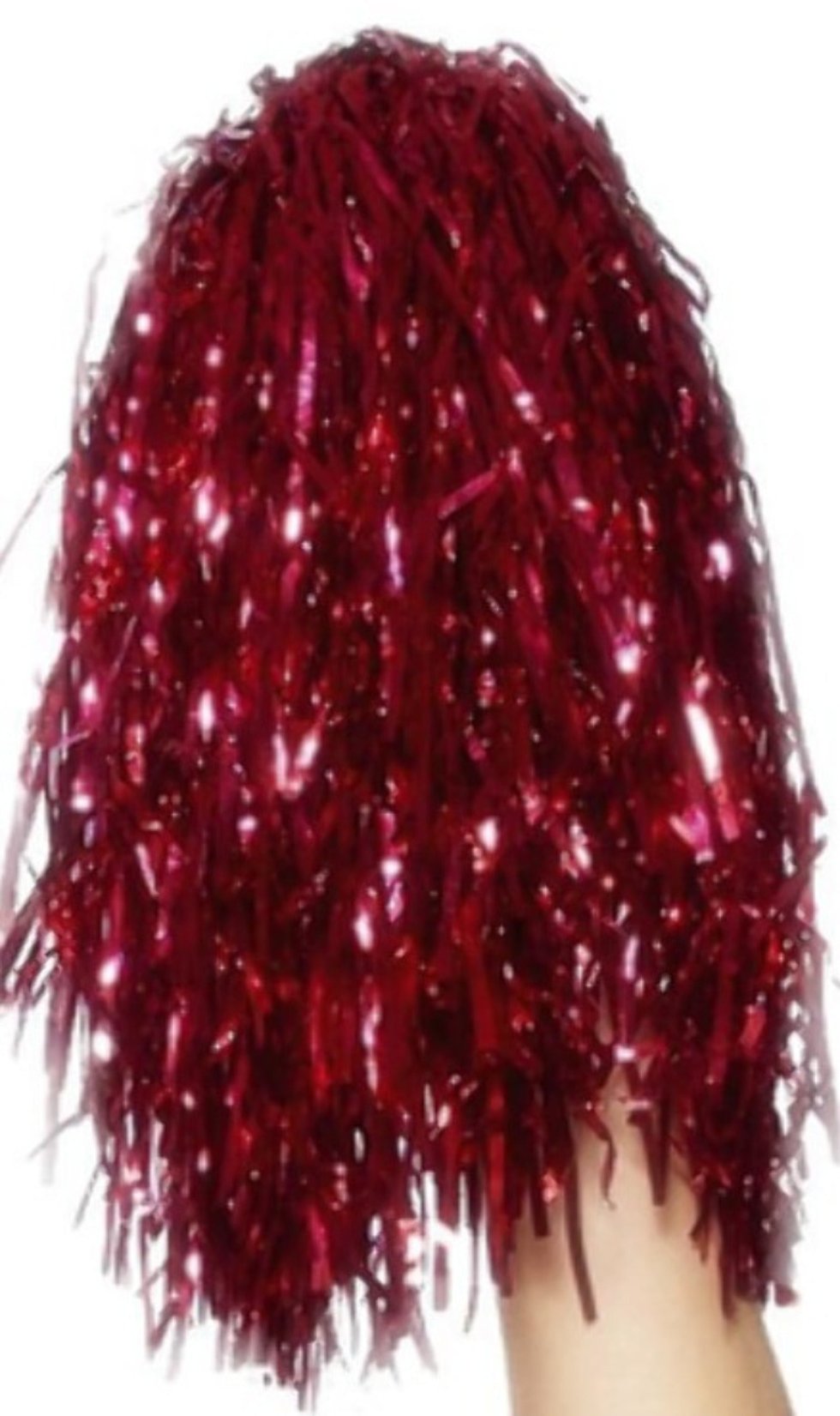 Pack 2 Pompoms Metallic-Rot