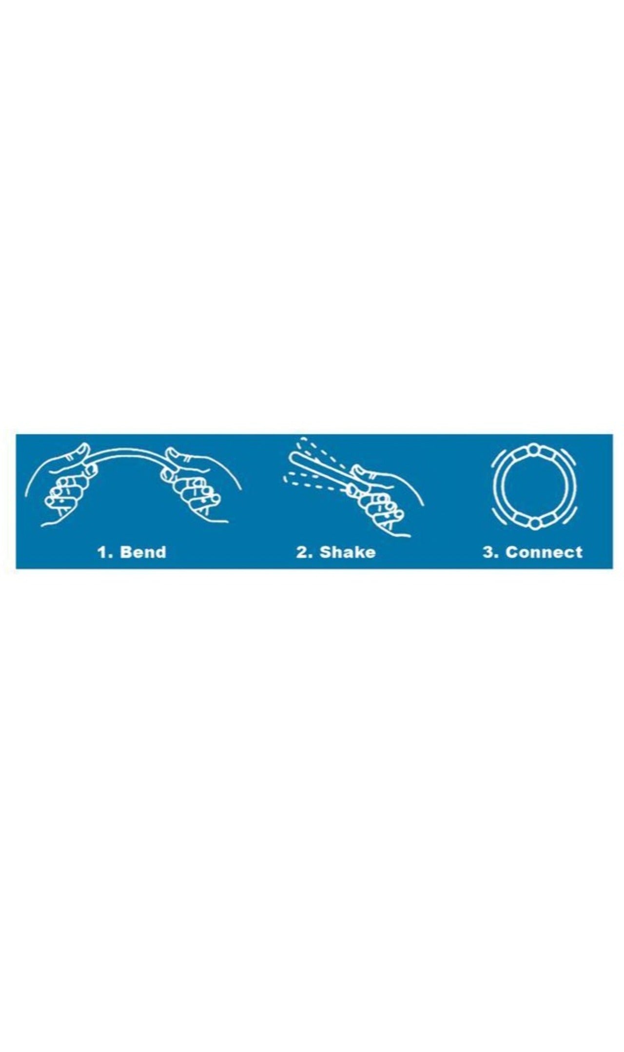 Pack mit 100 leuchtenden Armbändern