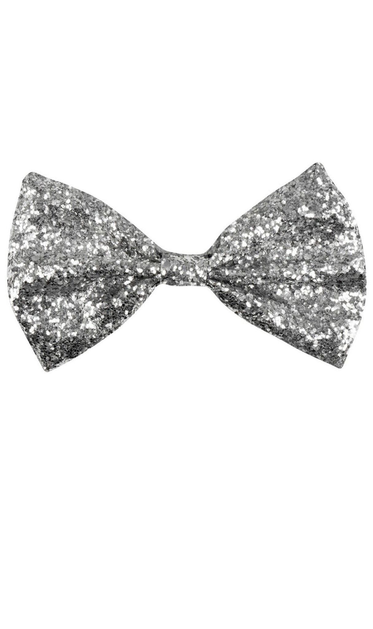 Fliege Silber Glitzer