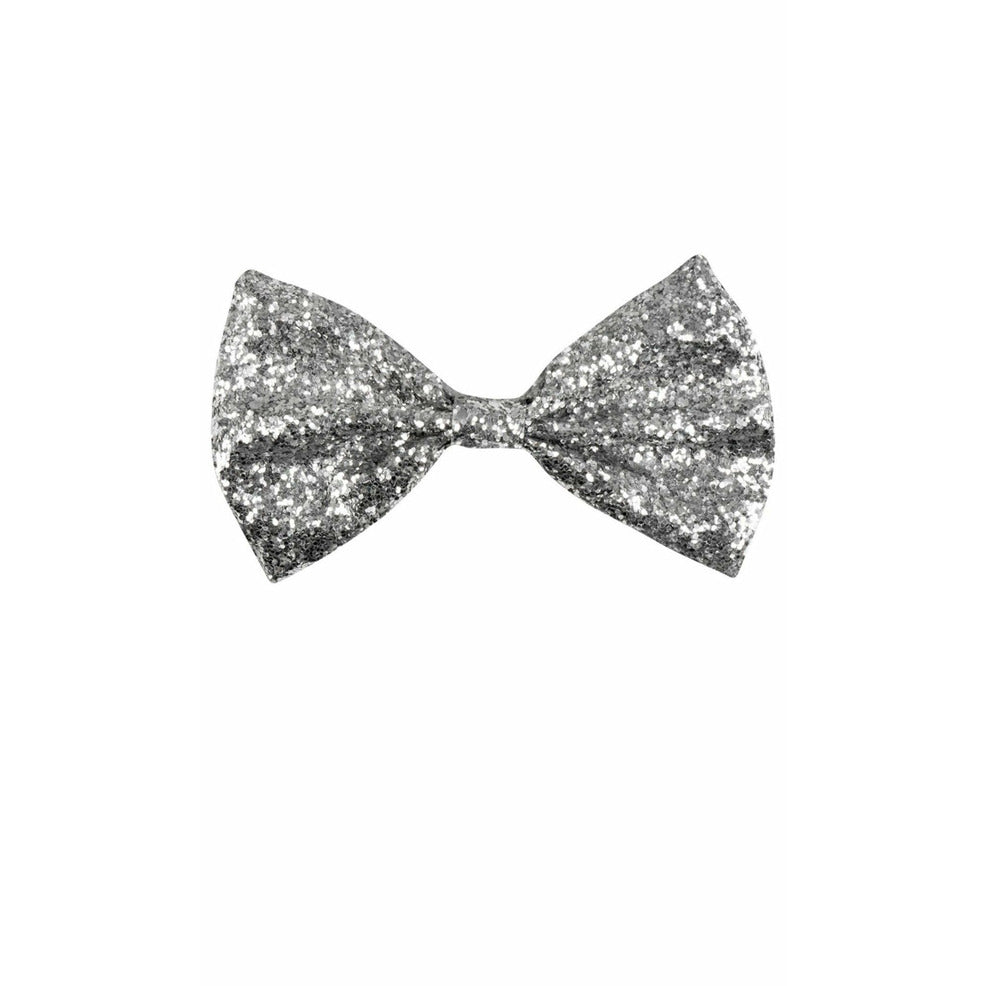 Pajarita Plateada Glitter | Don Disfraz
