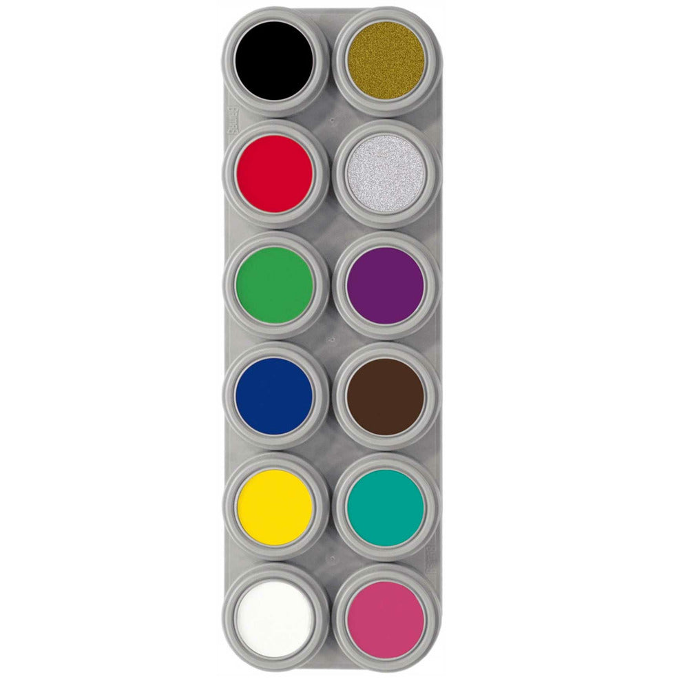 Paleta Maquillaje al Agua Profesional-12 | Don Disfraz