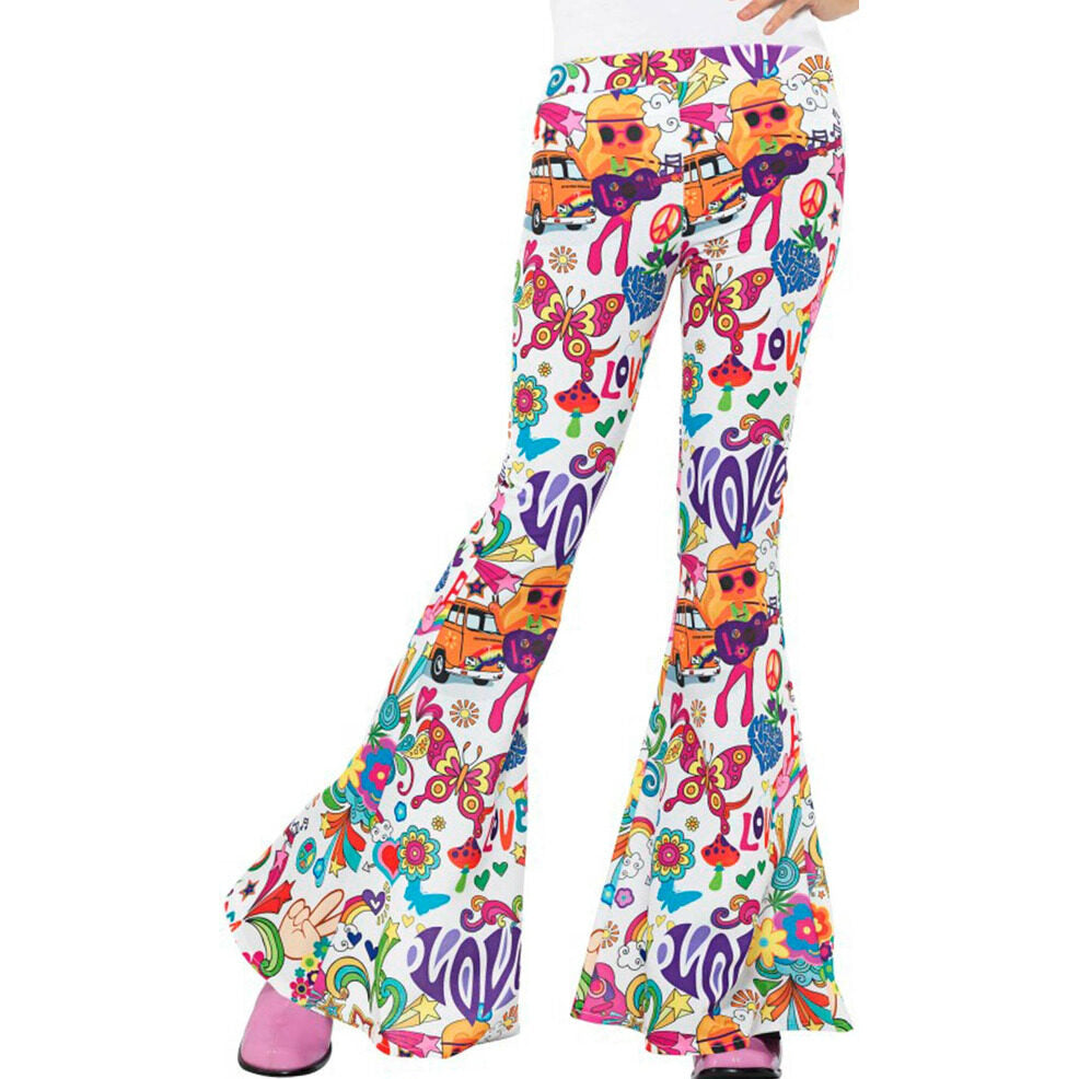 Pantalón Hippie Love para mujer | Don Disfraz