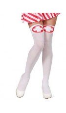 Weiße Krankenschwester-Strümpfe