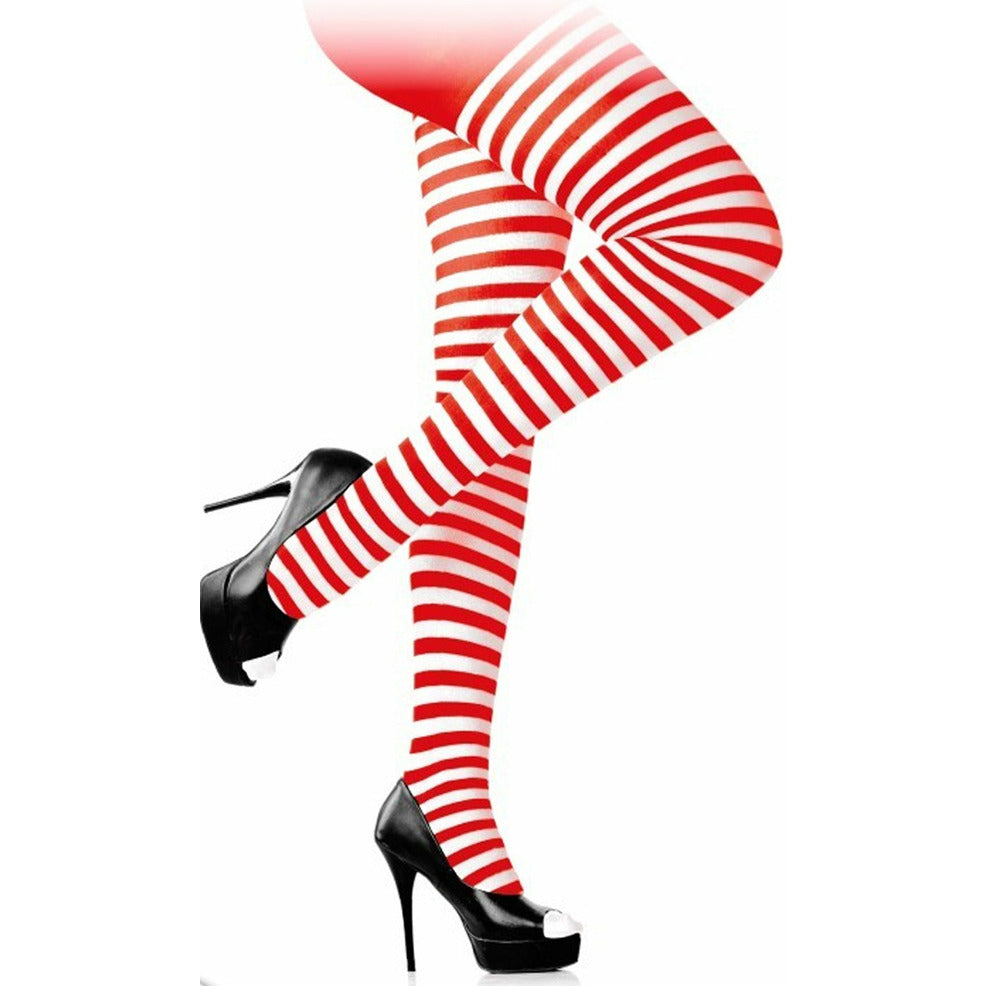Panty Rayas Rojas y Blancas Eco | Don Disfraz