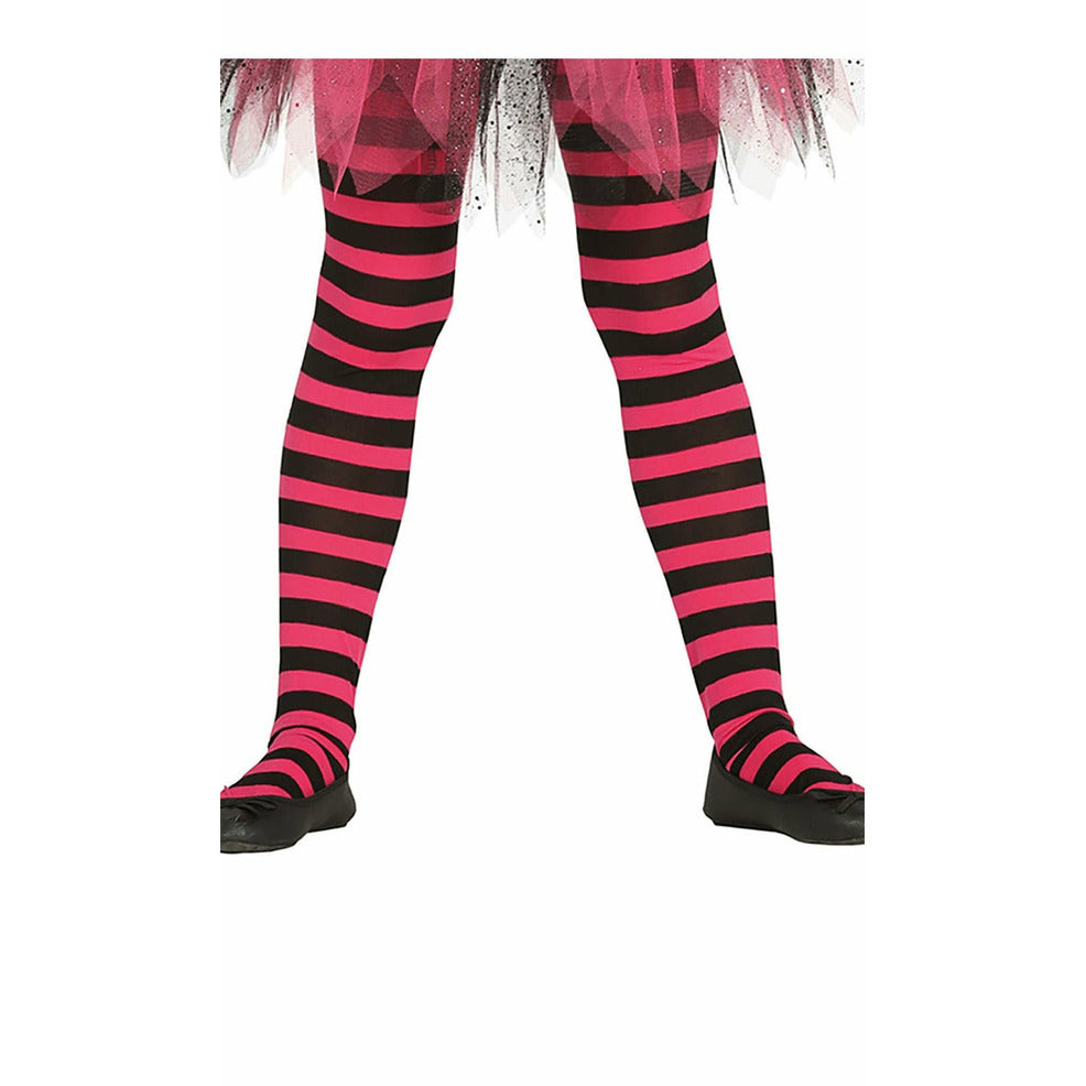 Panty Rayas Rosas y Negras Basic infantil | Don Disfraz