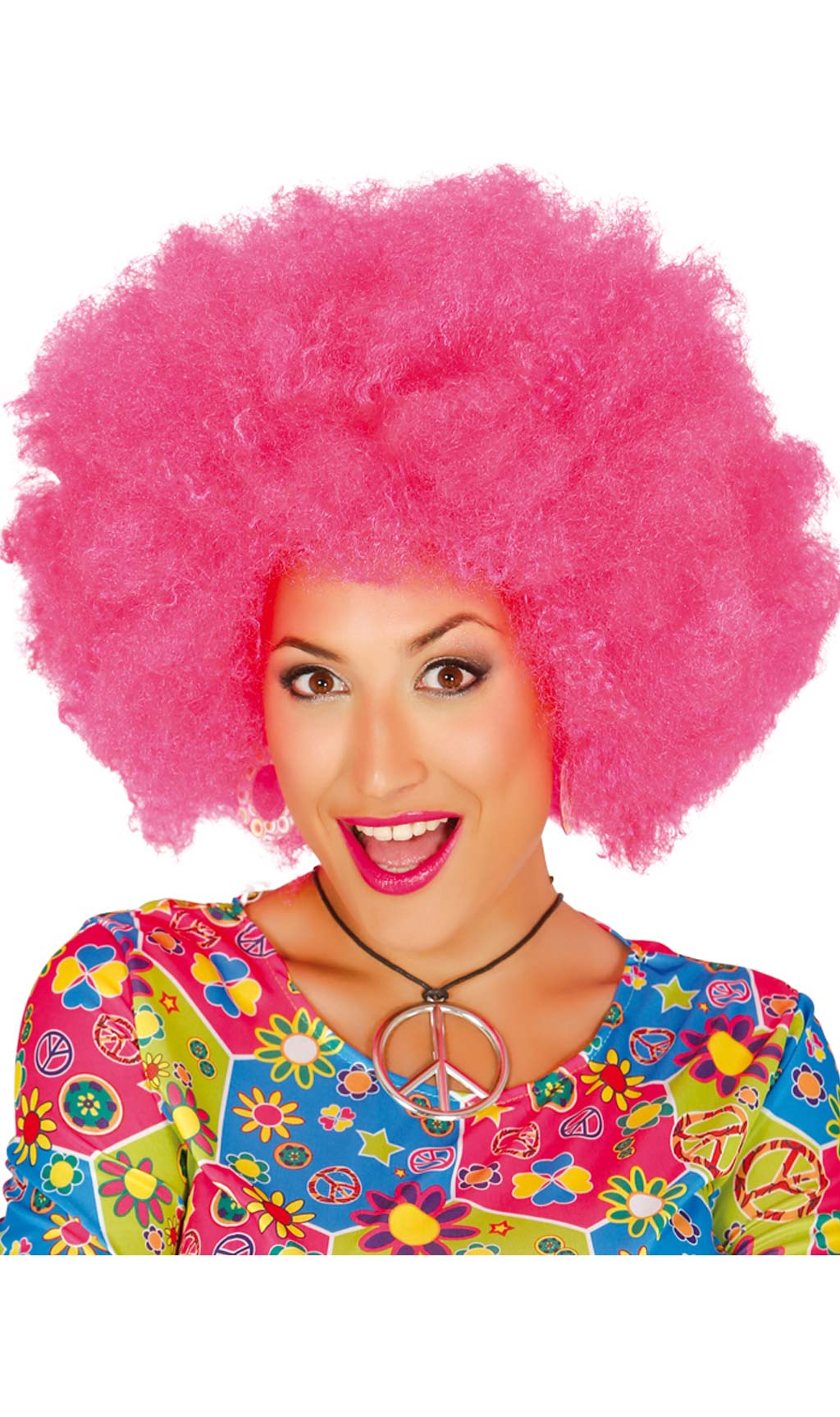 Afrolook-Perücke in Pink