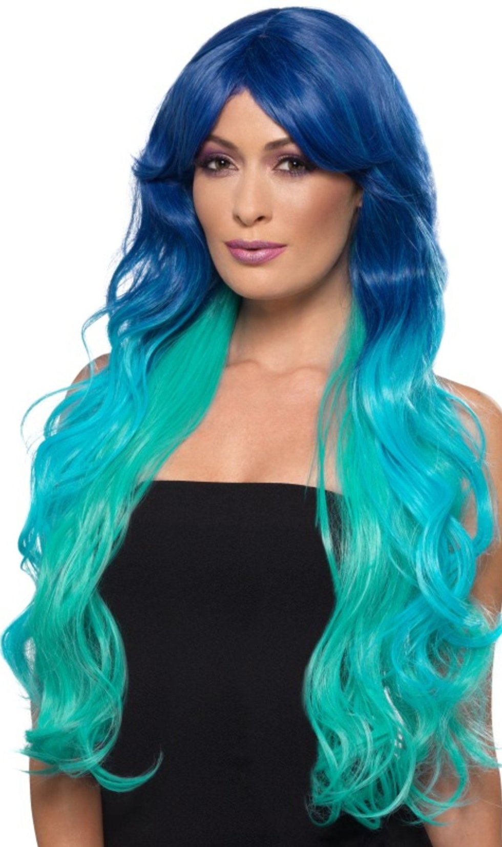 Perücke Blau Deluxe