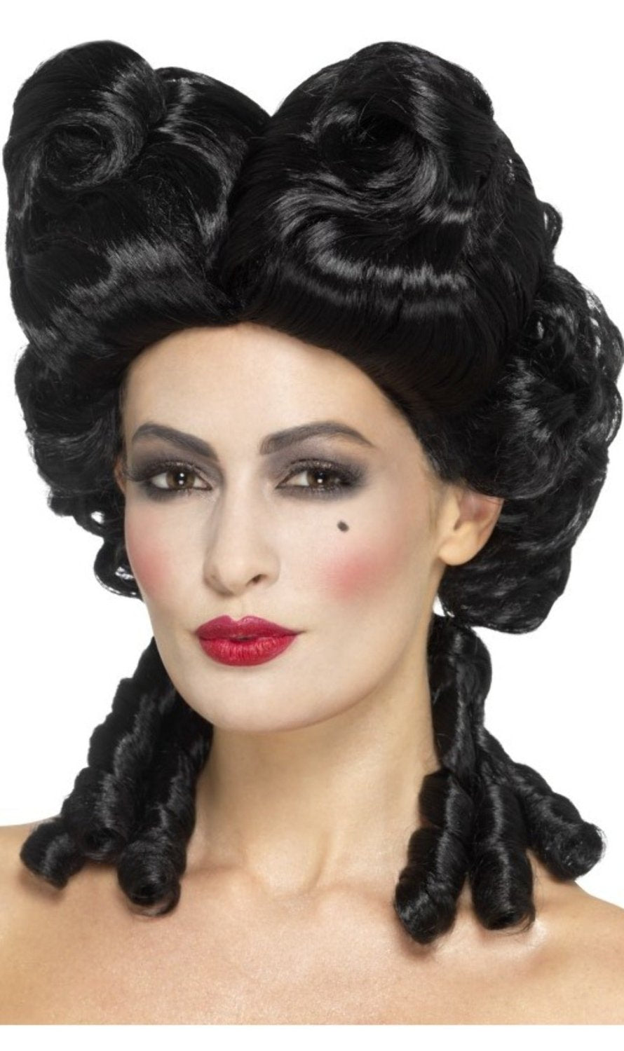 Barock Perücke schwarz