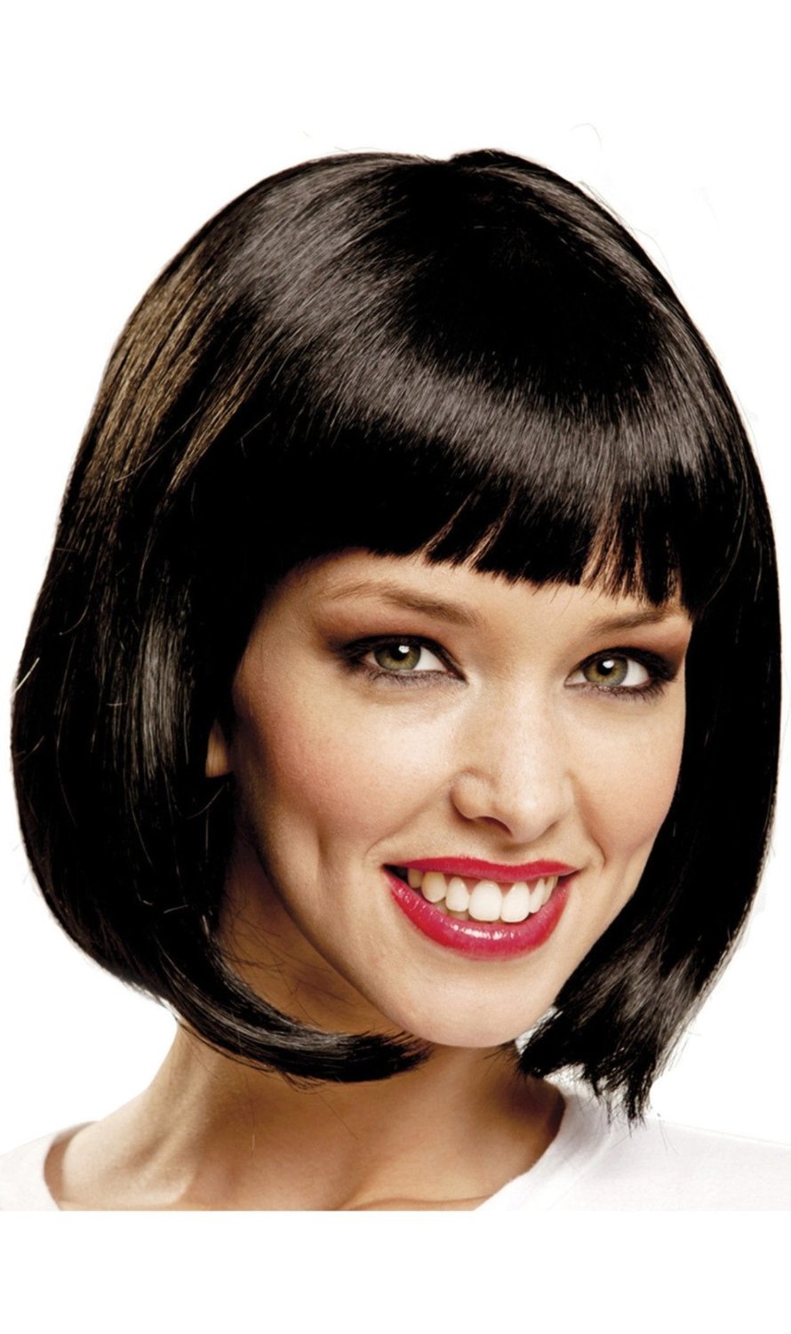 Kurzhaar Perücke schwarz