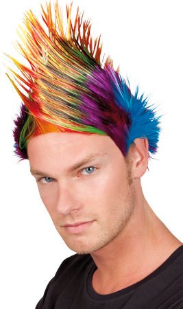 Perücke Irokesen bunt