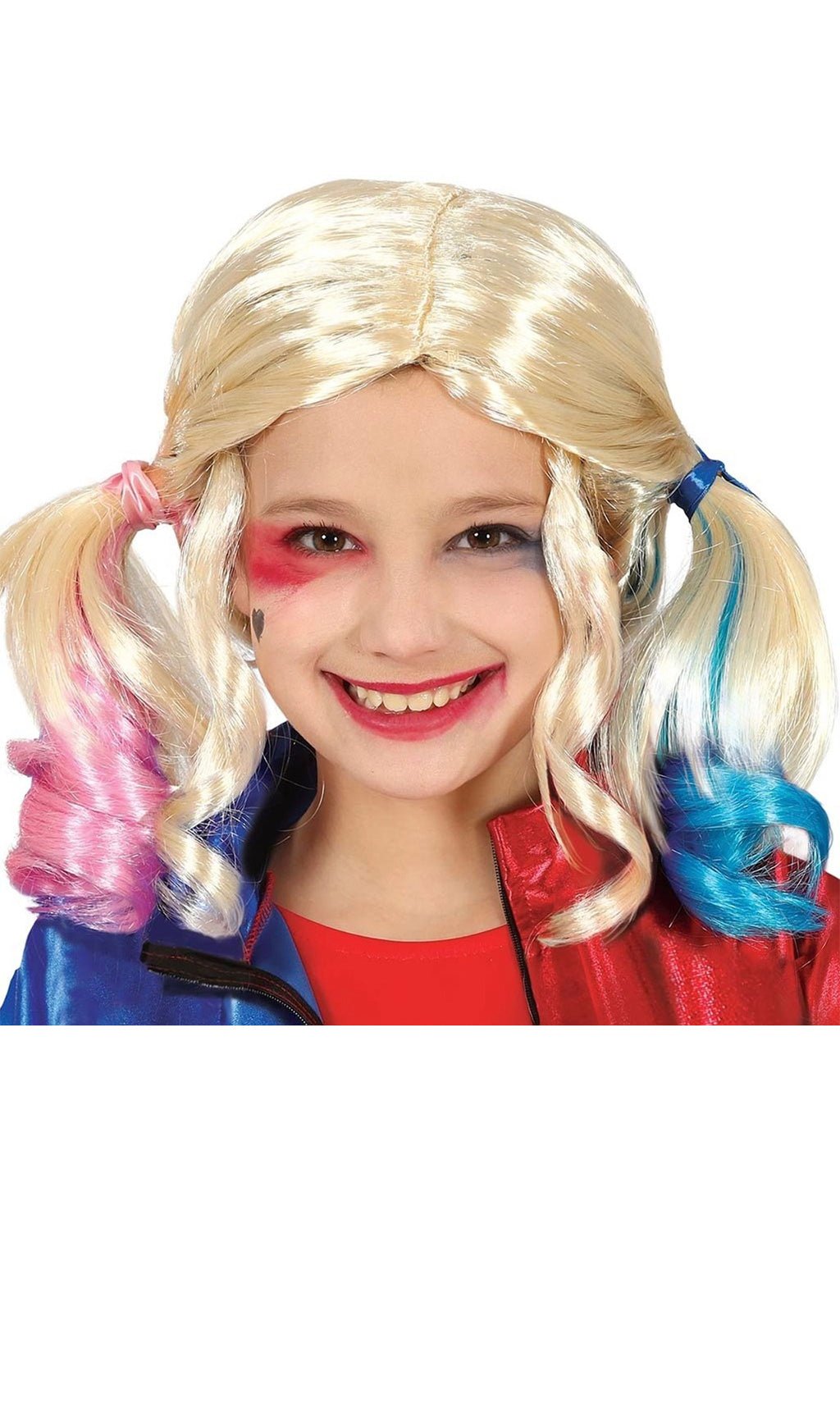 Perücke Harley Zöpfe für Kinder