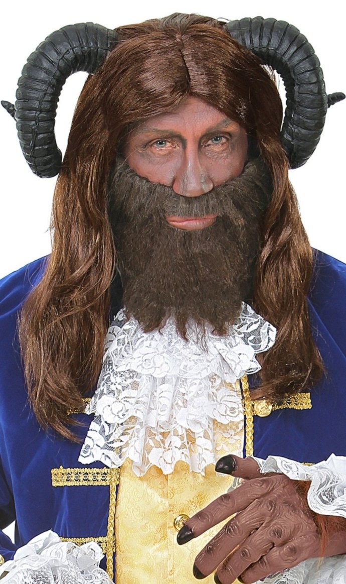 Perücke Das Biest mit Hörner