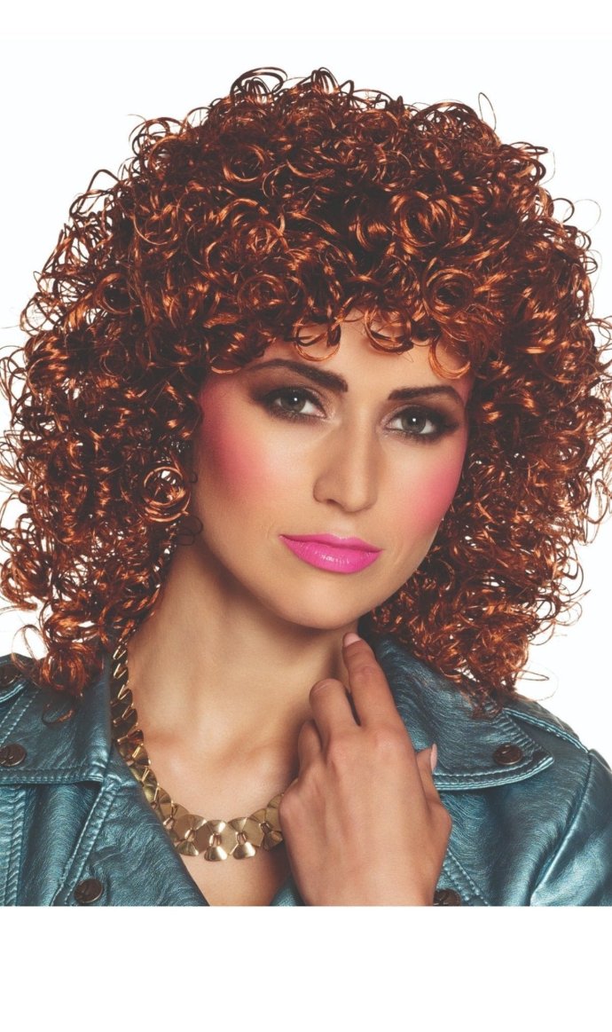 Braune Locken Perücke