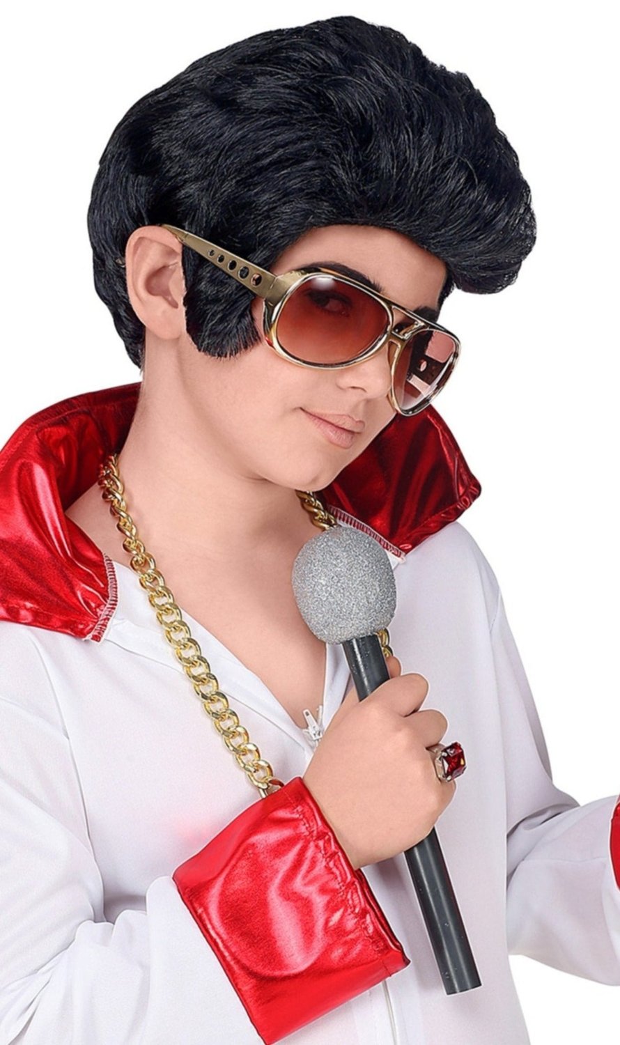 Perücke Rock König für Kinder