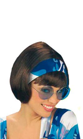 Farbige Vintage-Perücke