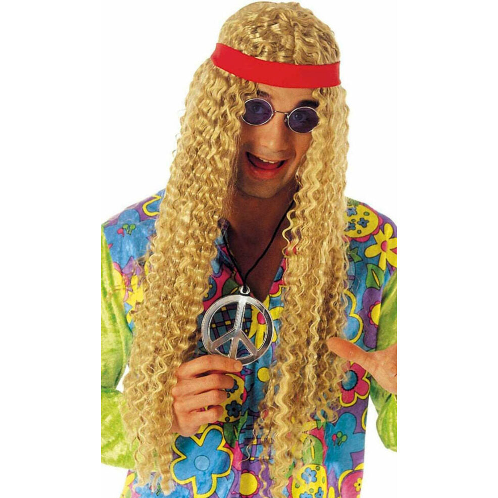 Peluca Hippie Ondulada | Don Disfraz