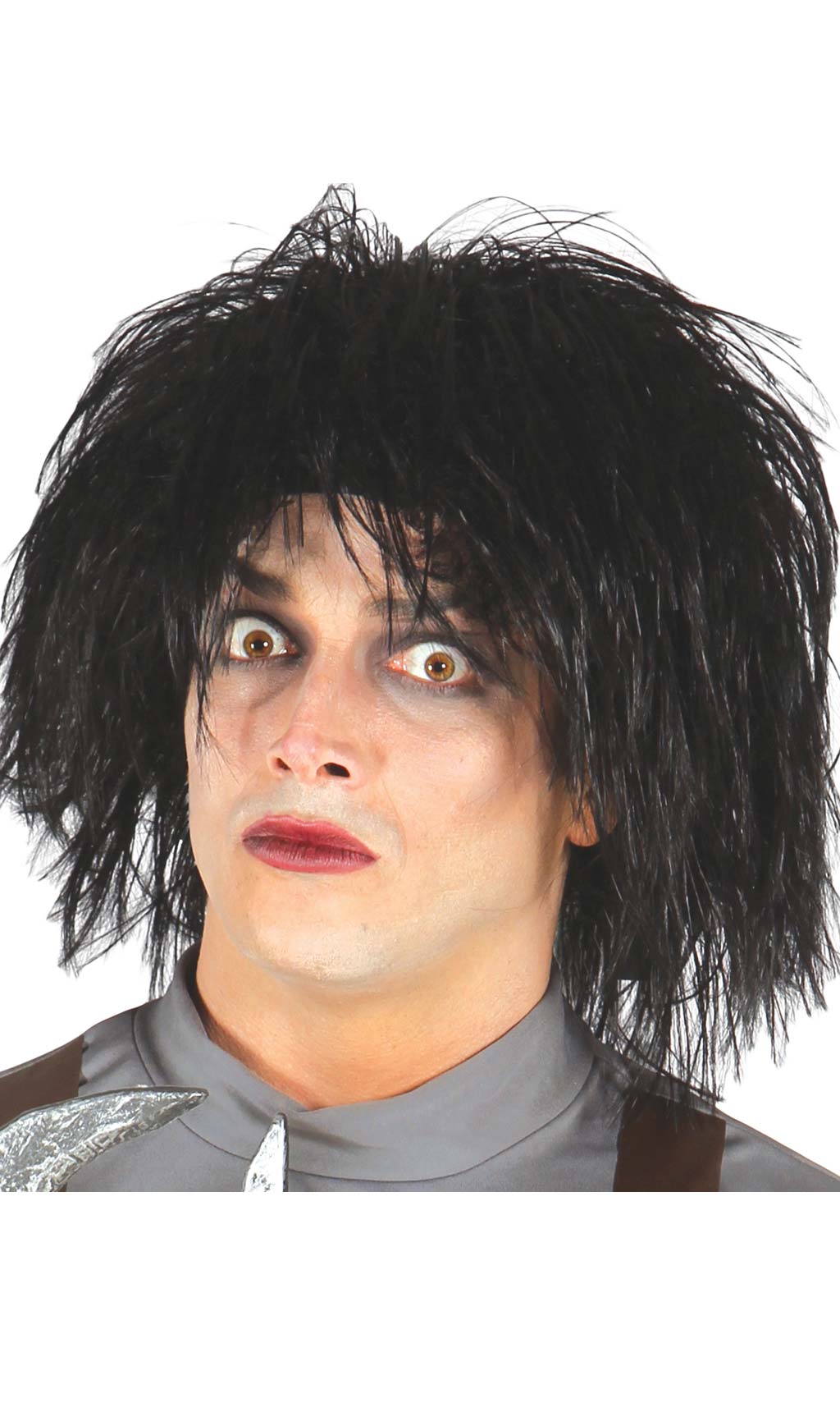 Schwarze Perücke Edward Scherenhände