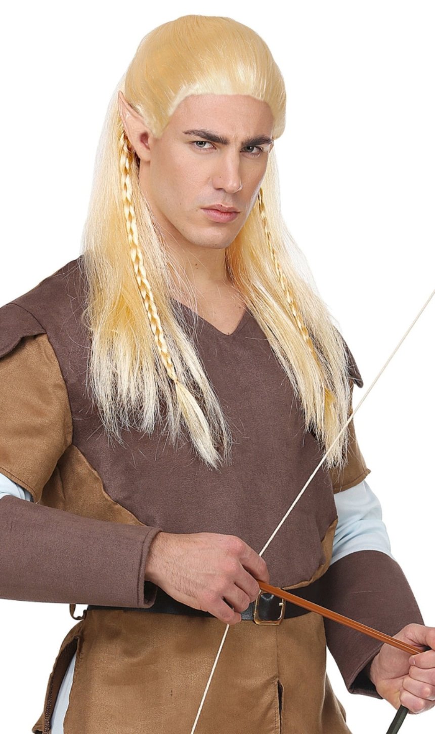 Blonde Perücke für Elfen