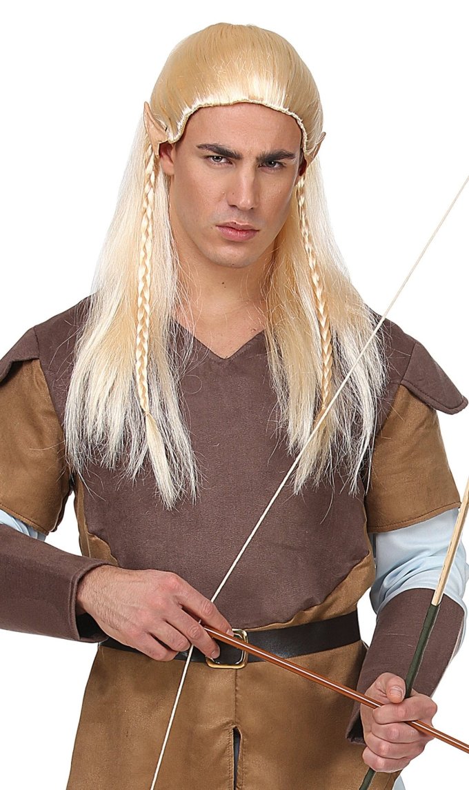 Blonde Perücke für Elfen