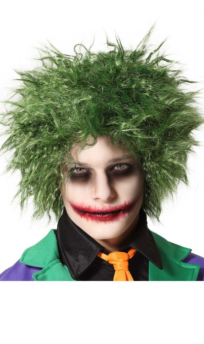 Grüne verrückte Perücke