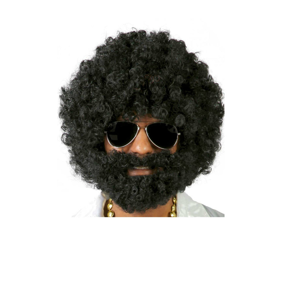 Peluca y Barba Afro Extra | Don Disfraz