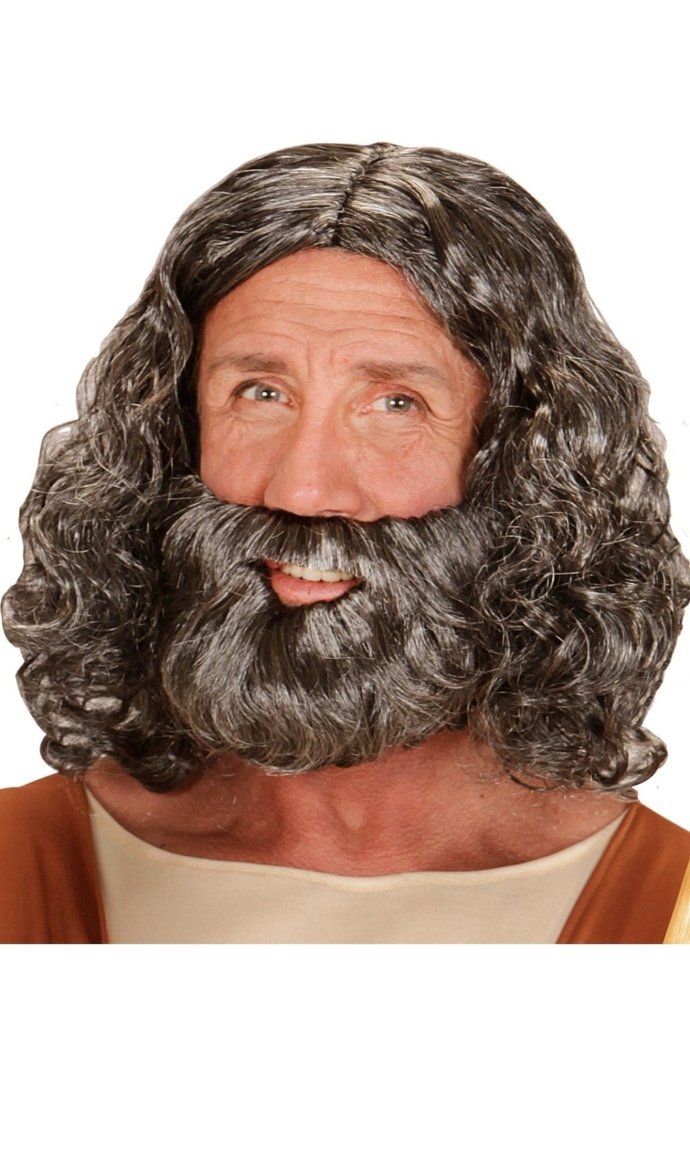 Propheten Perücke mit Bart