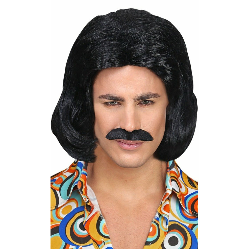 Peluca y Bigote de Dandy Negro | Don Disfraz