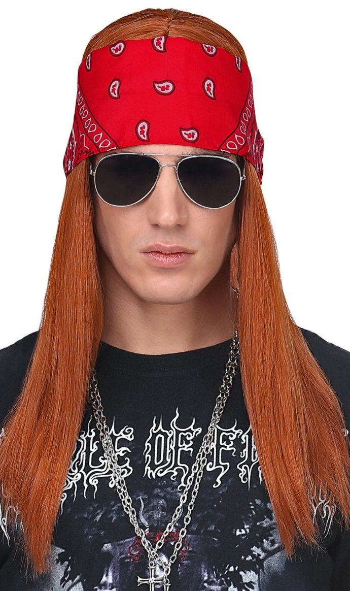 Perücke und Brille Axel