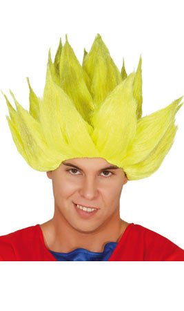 Blond-Perücke Manga Krieger