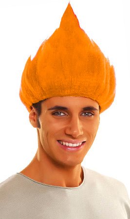 Perücke Troll orange