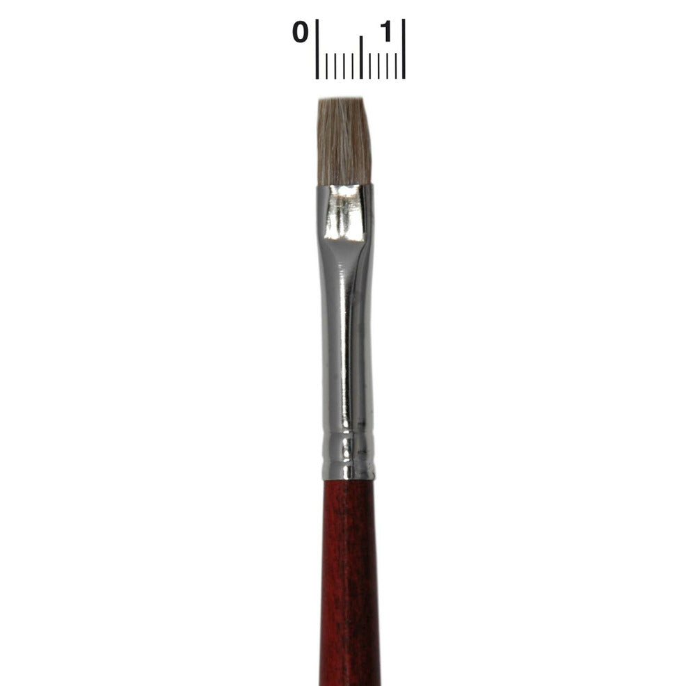 Pincel Plano 6 mm Buey Profesional | Don Disfraz
