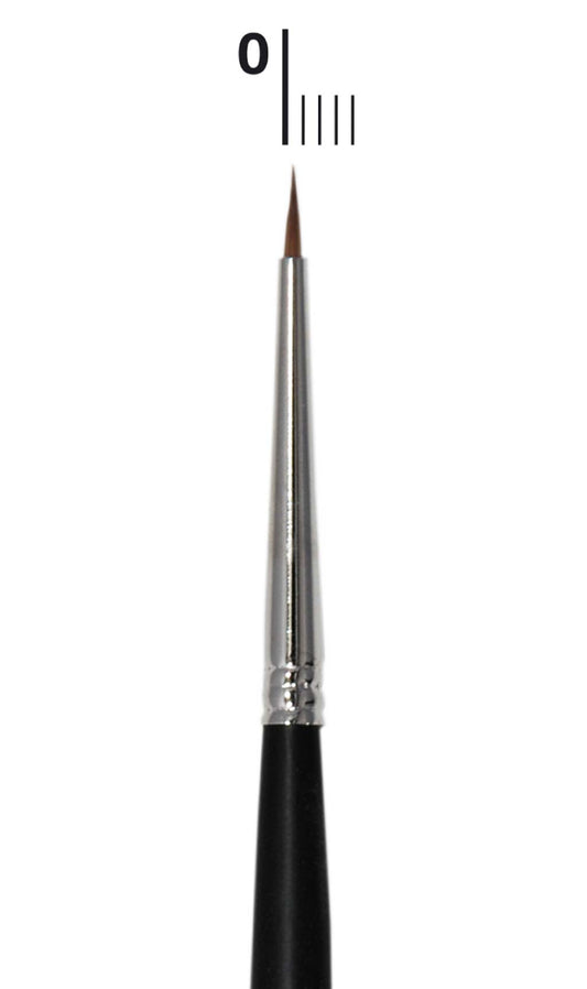 Professioneller, runder Schminkpinsel Marder (1 mm)