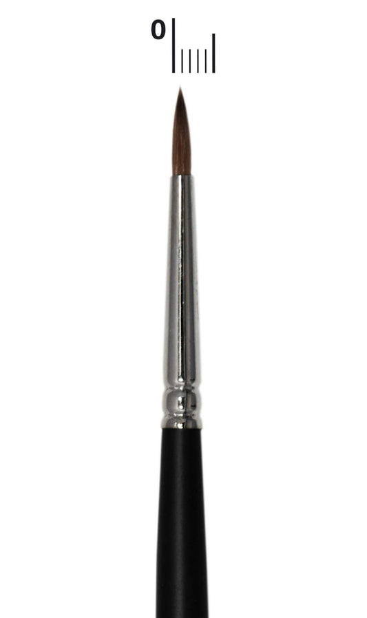 Professioneller, runder Schminkpinsel Marder (2 mm)