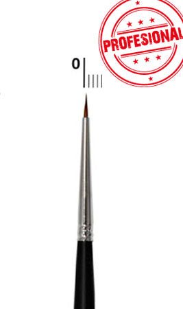 Professioneller, runder Schminkpinsel Marder (1 mm)