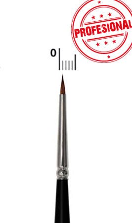 Professioneller, runder Schminkpinsel Marder (1,5 mm)