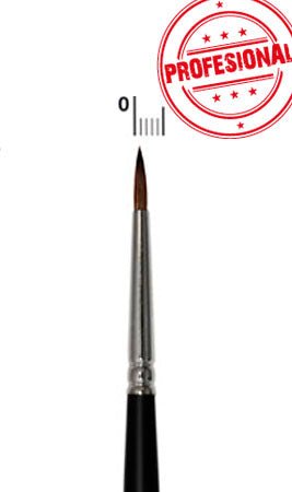 Professioneller, runder Schminkpinsel Marder (2 mm)