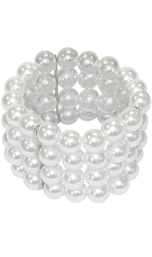 Perlen Armband Weiß