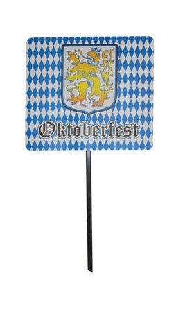 Senkrechtes Oktoberfest-Schild
