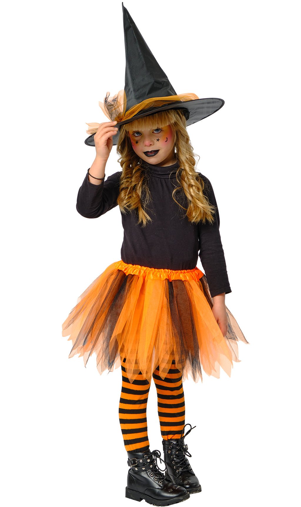Orangefarbenes Hexen Set für Kinder